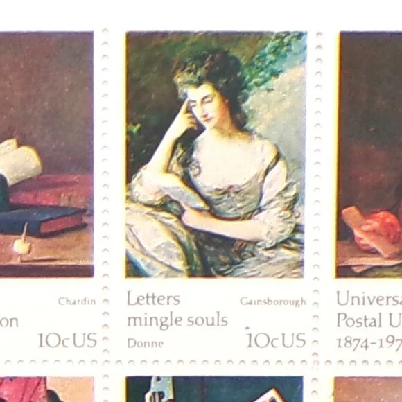 1974 -US#1530 - 37 - 10c Universal Postal Union Plate Block of 8 - Picture 5 of 10